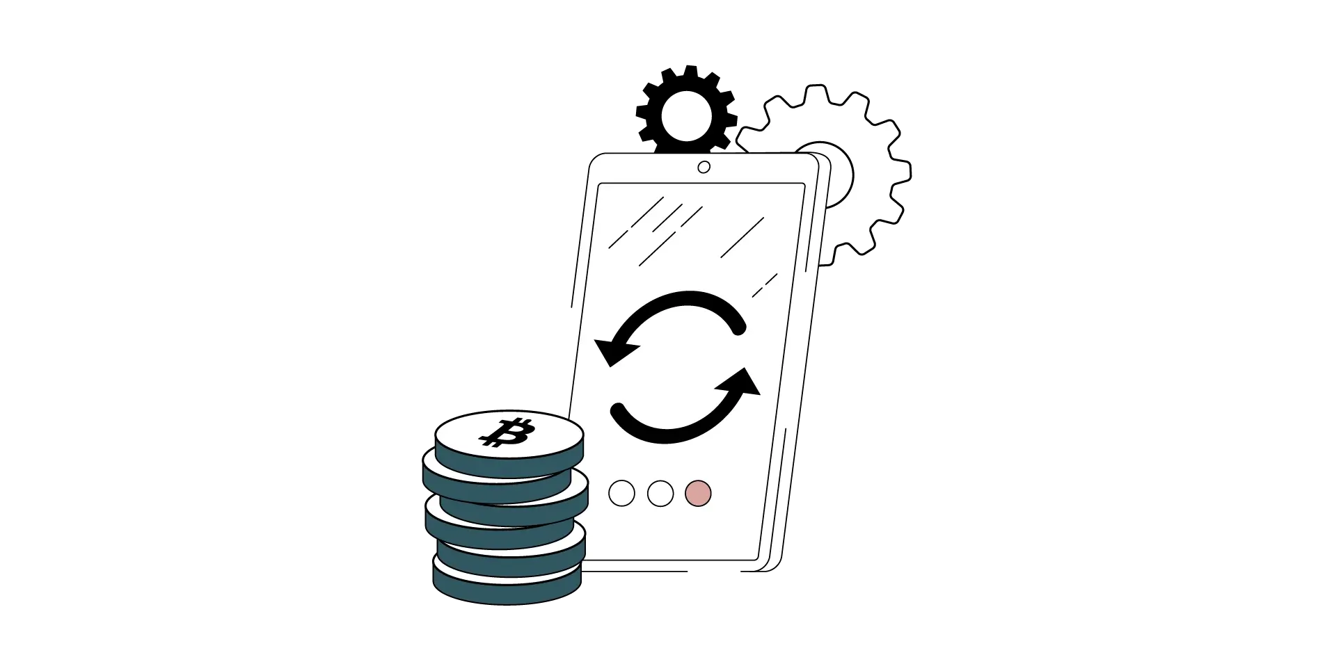 تنظیمات موبایل و پشتیبان گیری در کنار بیت کوین ها