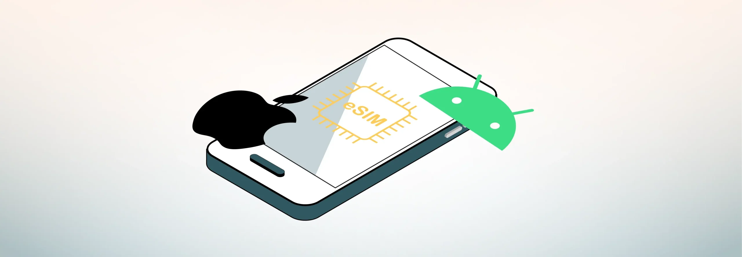 eSIM در گوش های اندروید و ios