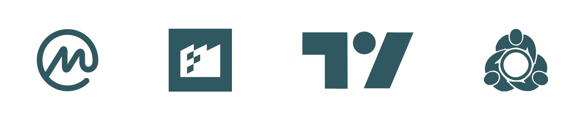 لوگوی MetaTrader و TradingView وCoinMarketCap و Forex Factory