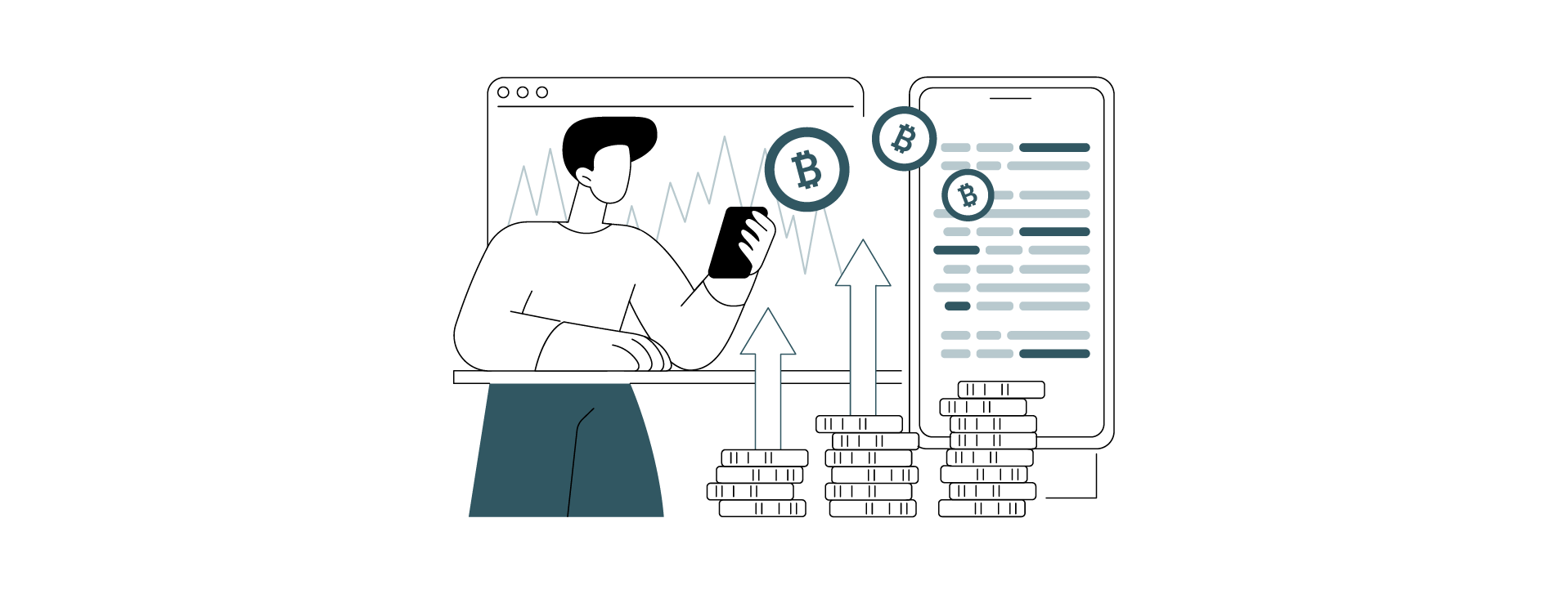 استیکینگ (Staking) ارز دیجیتال مثل بیت کوین با کیف پول نرم افزاری