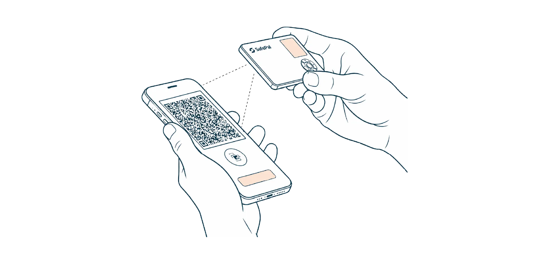 اتصال SafePal S1 Pro با QR کد
