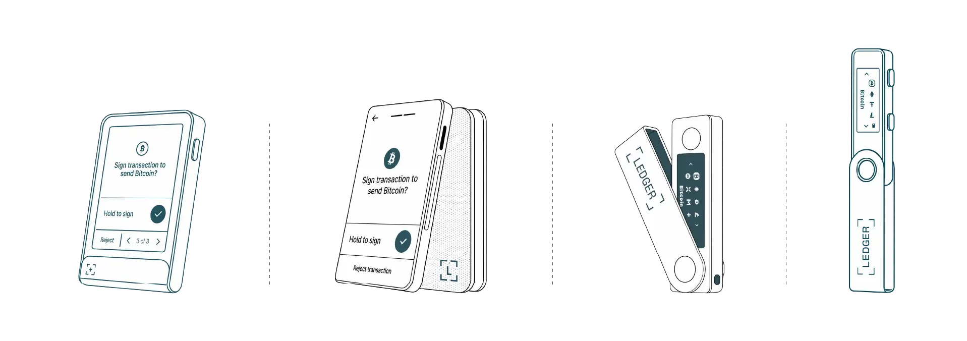 کیف پول سخت افزاری Ledger Nano S Plus - کیف پول سخت افزاری Ledger Nano X - کیف پول سخت افزاری Ledger Stax - کیف پول سخت افزاری Ledger Flex