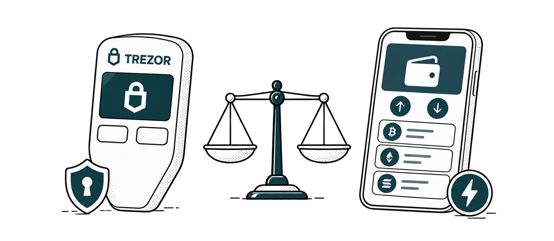 کیف پول سخت‌ افزاری یا نرم‌ افزاری - سرعت در مقابل امنیت